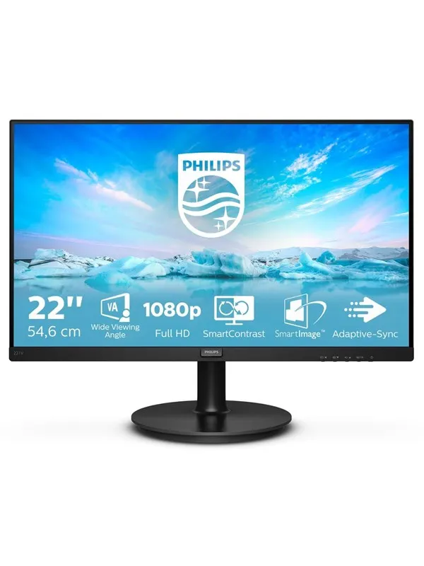 22" Philips V-line 221V8 - 1920x1080 (FHD) - 75Hz - VA