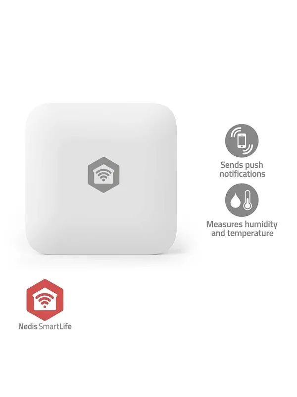 Nedis SmartLife Climate Sensor Zigbee 3.0 Battery Android™ / IOS White