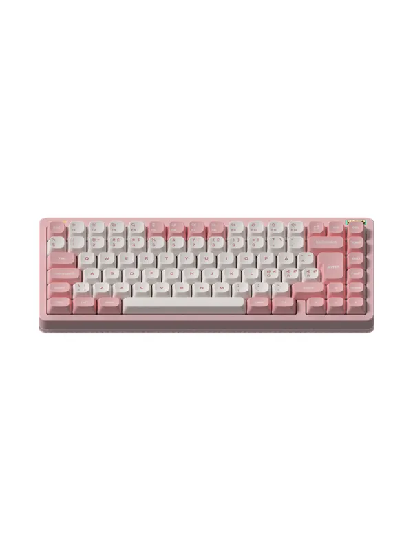 NuPhy Halo75 V2 Sakura Fizz - Lemon - Gamingtastatur - Uten numpad - Nordisk - Rosa