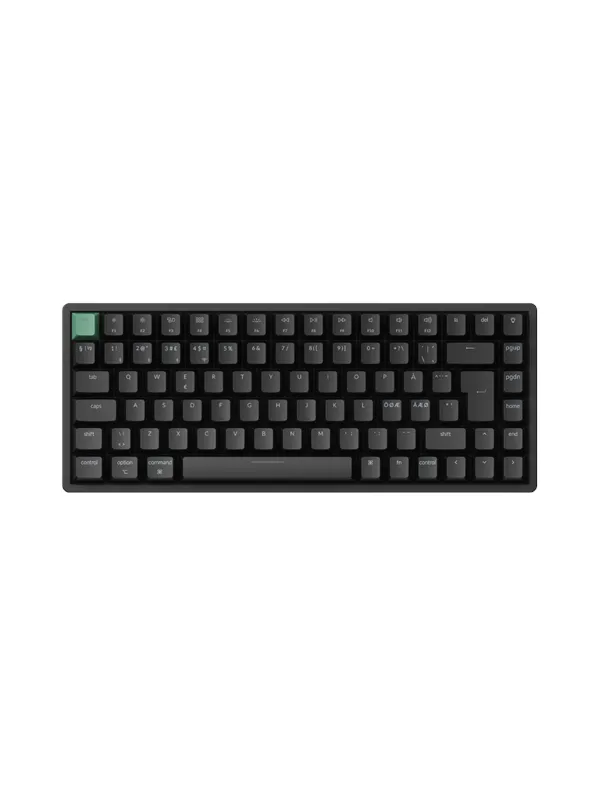 Keychron K2 HE Wireless Tri-Mode Hot Swap QMK Gateron 2.0 Purple Magnetic Switch Black - Gamingtastatur - Nordisk - Svart