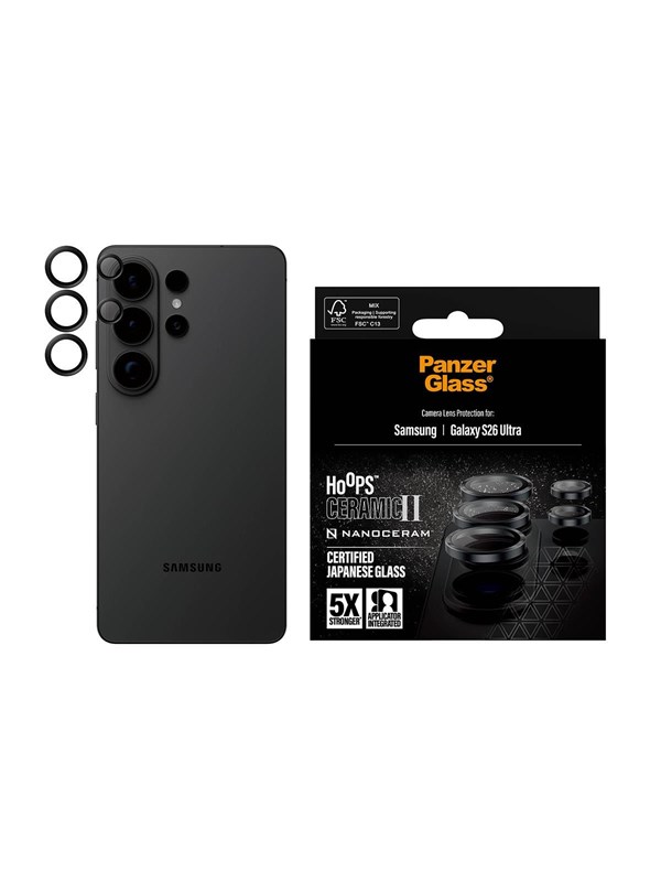 PanzerGlass Hoops® Ceramic II Camera Lens Protector Samsung Galaxy S26 Ultra