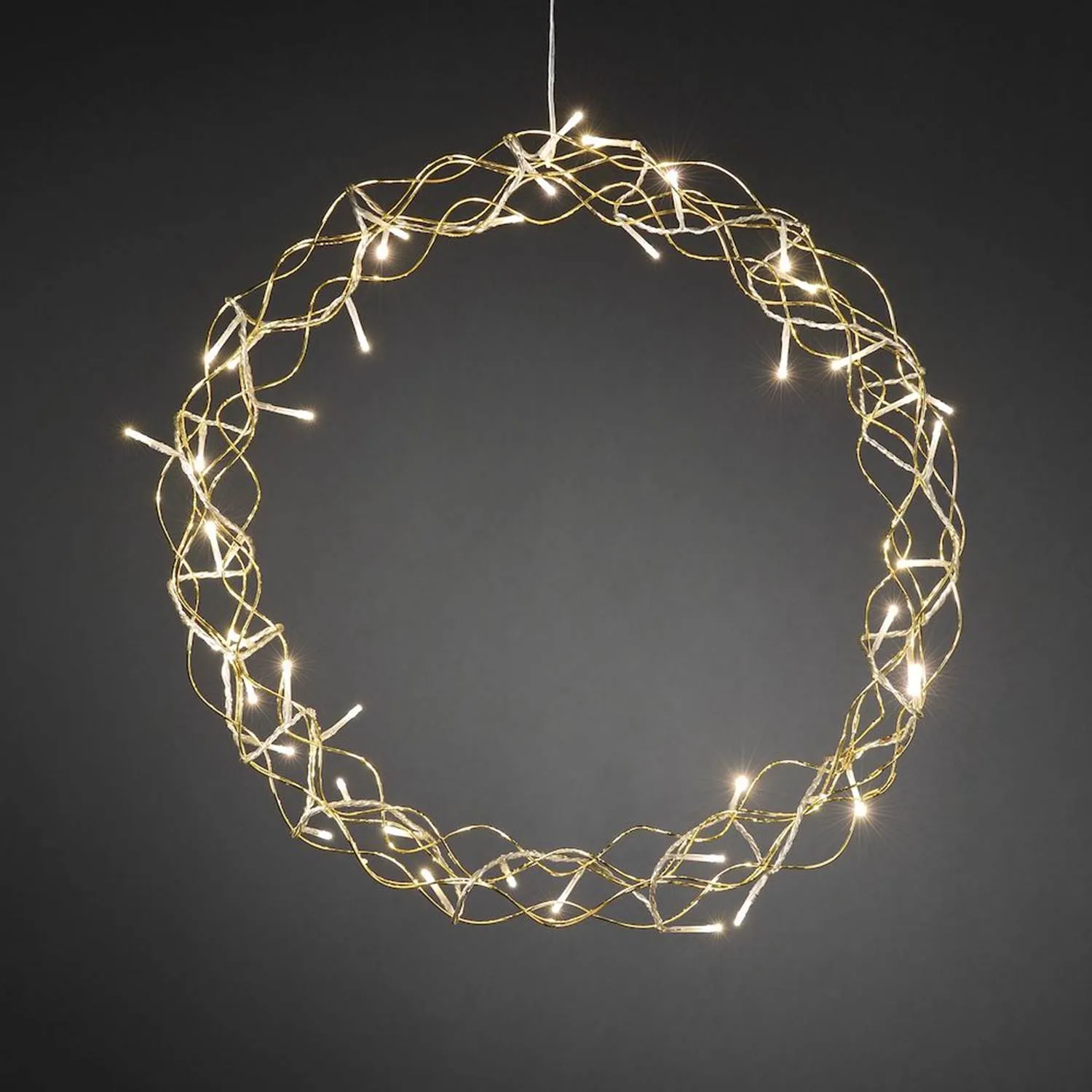 Konstsmide Krans 48 varmvita LED