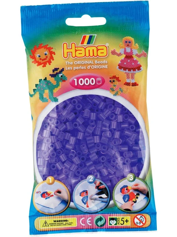 Hama Ironing beads-Lilac transparent 1000 pcs