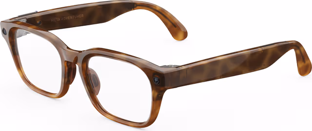 Meta Adventurer AI-briller (tortoise/klare glass)