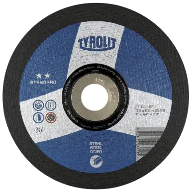 Skrubbskive Standard 27X ø178×6 A24-BF
