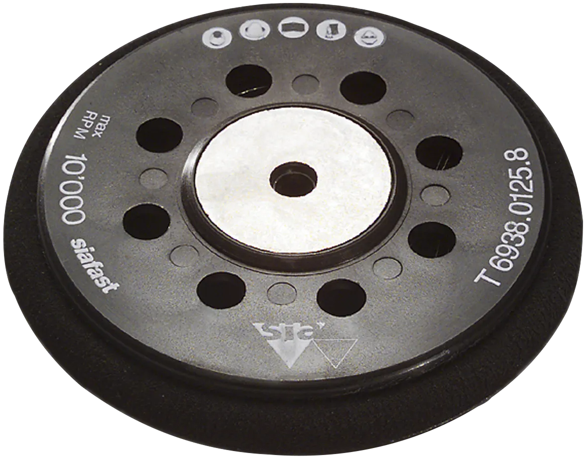 Bakplate til borrelåsrondell Ø125×M8/8H