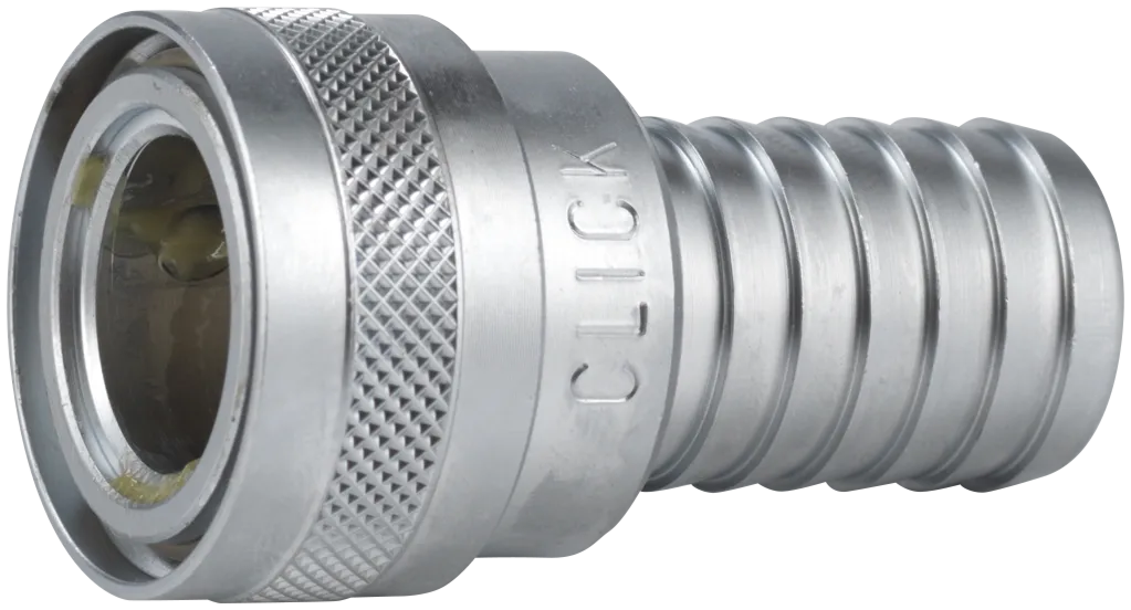 Klikk 1/2" koblingshus m/3/4" slangekobling+sb.