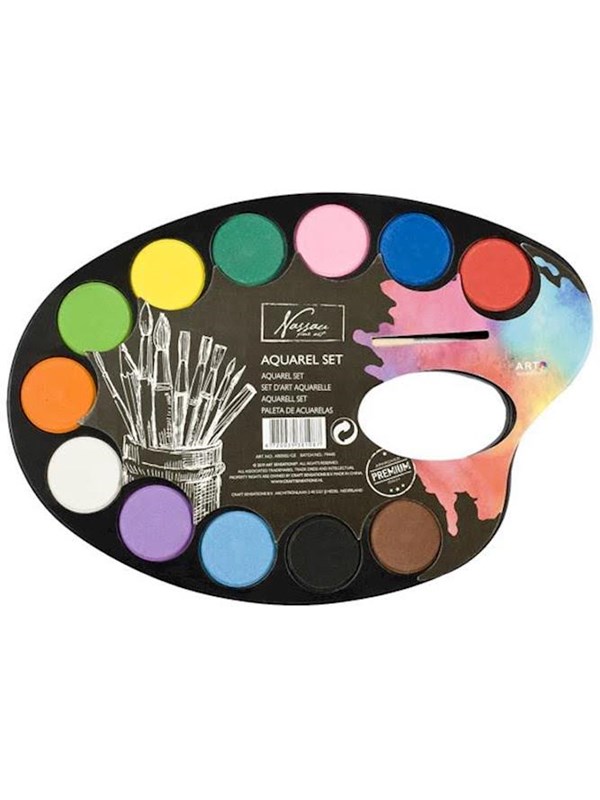 Creative Craft Group Color Barn - palette with 12 colors and pen