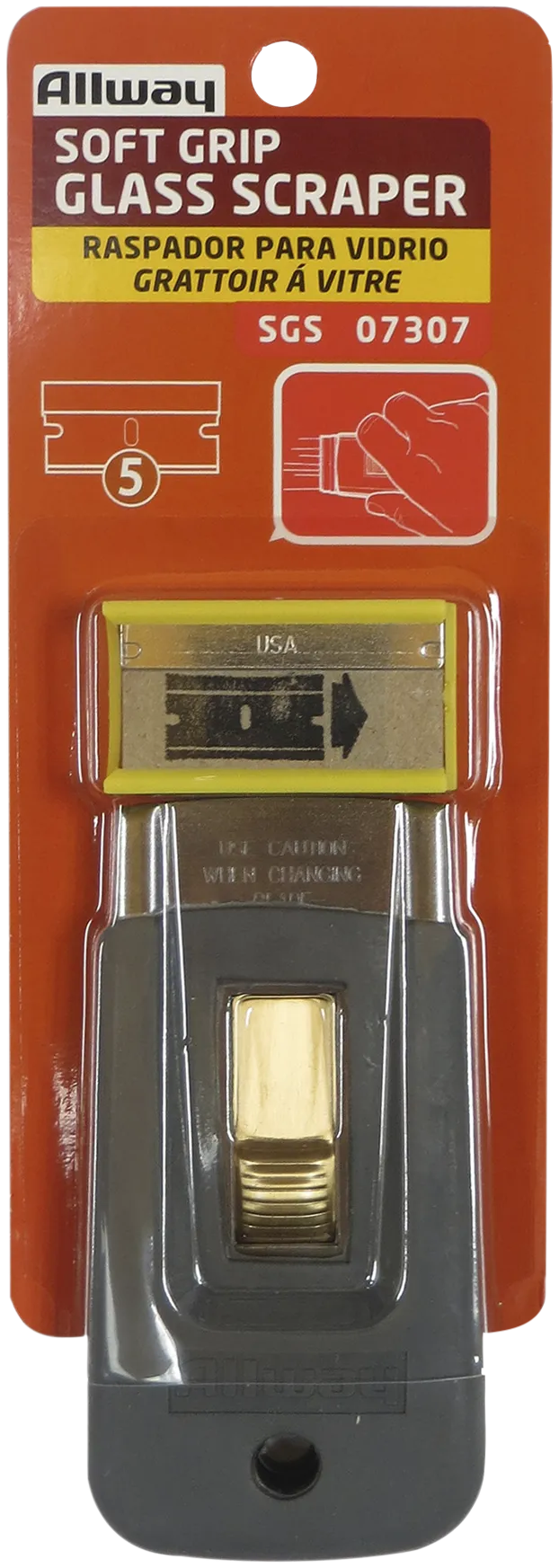 Glasskraber m/5 blade, 40 mm