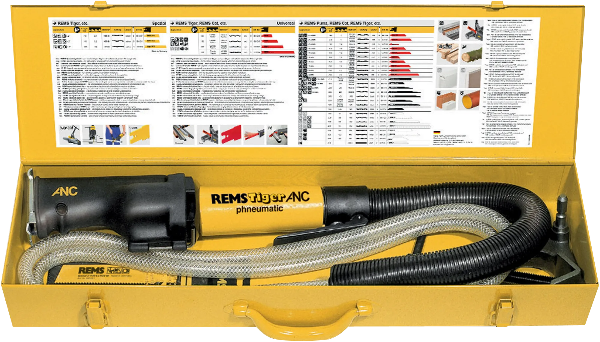 REMS rør-bajonettsag sett Tiger Pneumatic