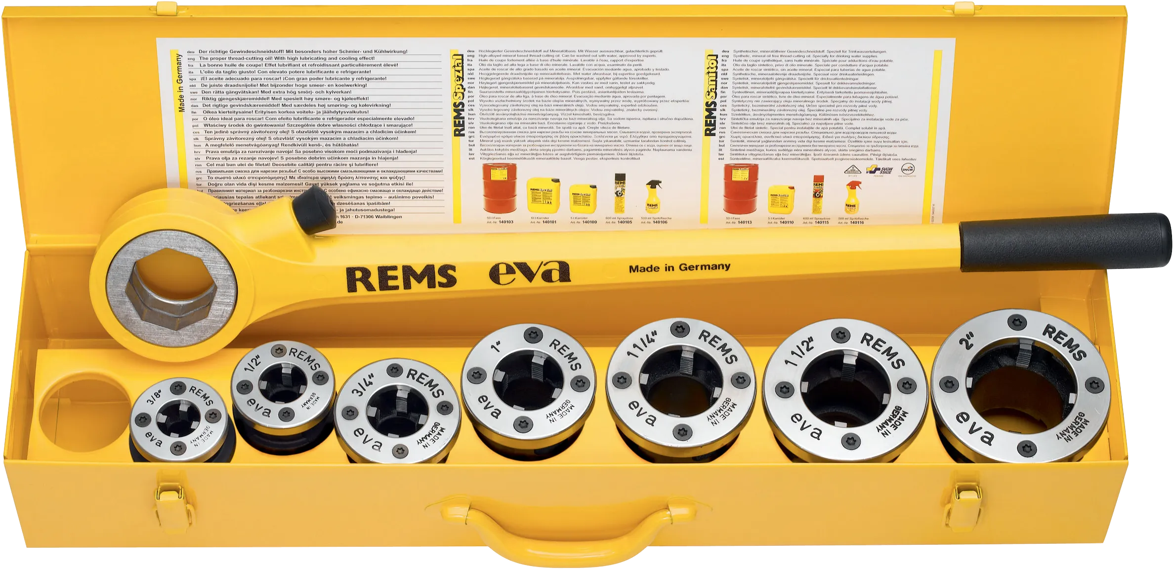 REMS håndrørtang sett Eva R 1/2-3/4" i kartong