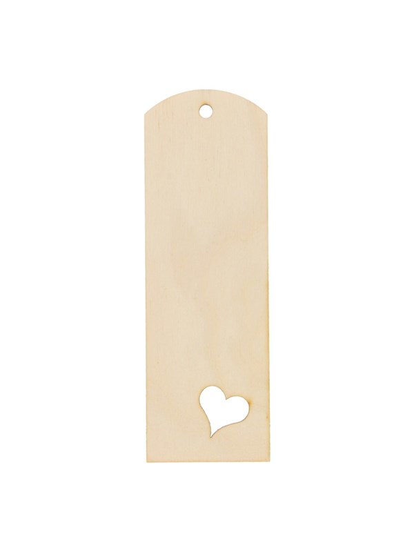 Playwood - Bookmark with Heart Shape Plywood