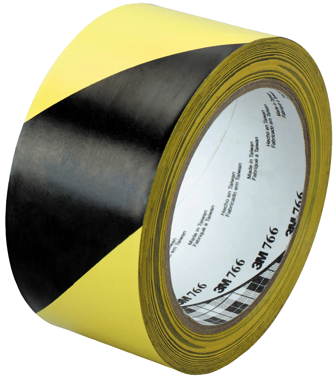 Varseltape 766i gul/svart 50mm × 33 m