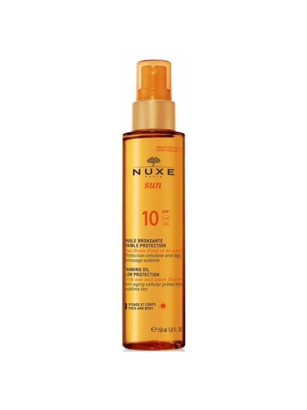 Nuxe Sun Tanning Oil Low Protection SPF10