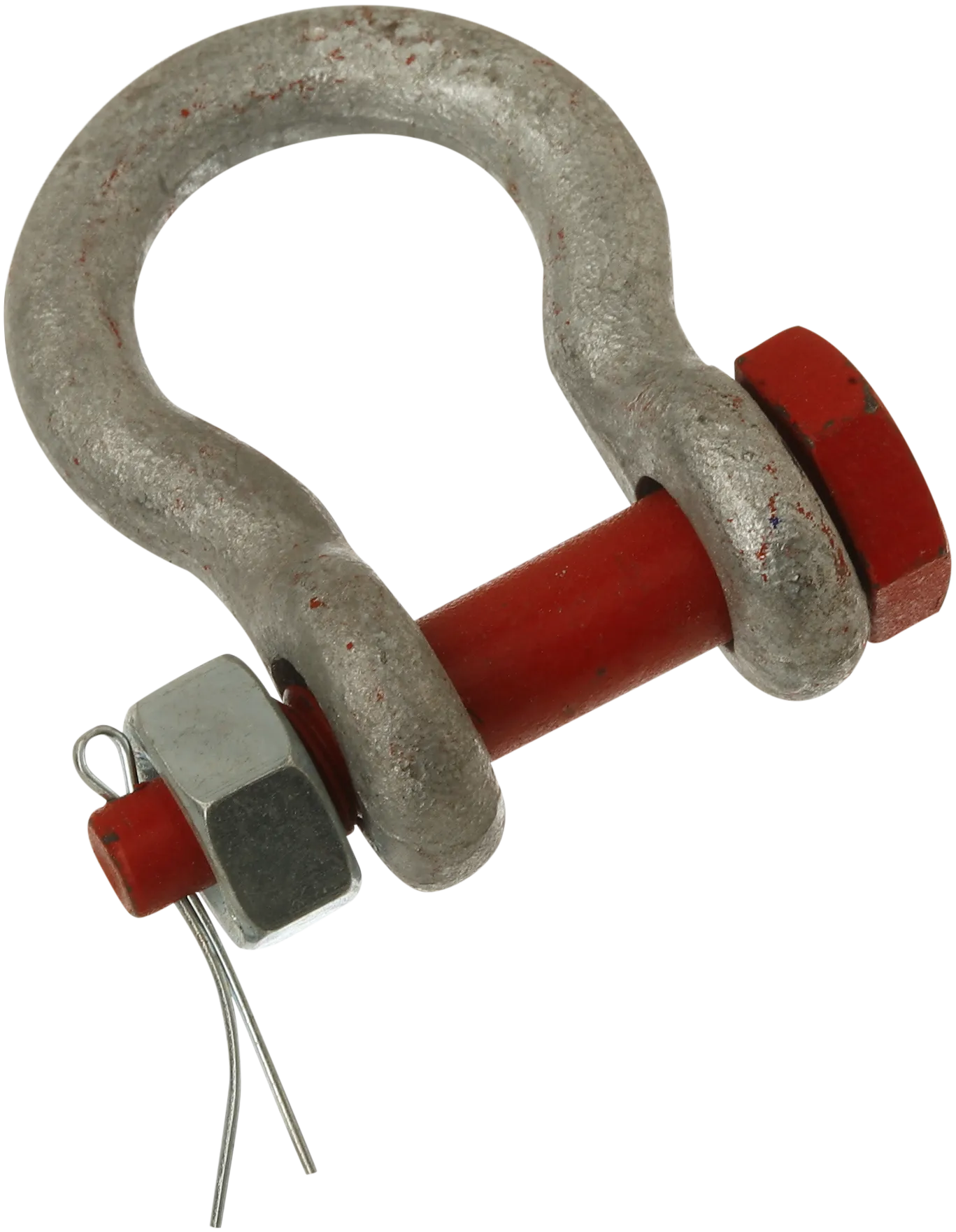 H-sjakkel varmgalvanisert m/rød splintpinne 7/8"×1"