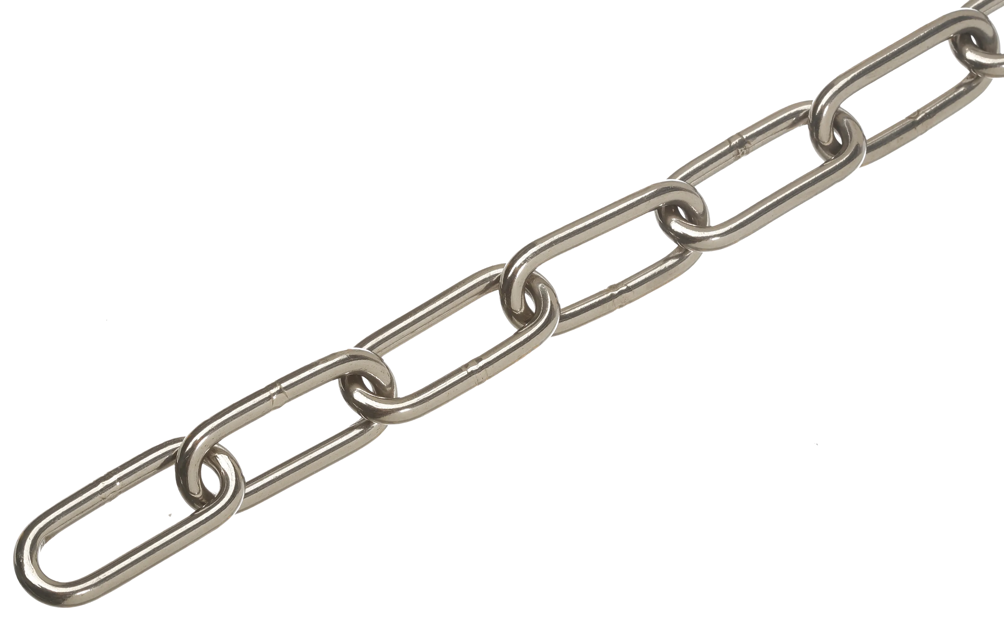Langlenket kjede DIN763 A4 5mm