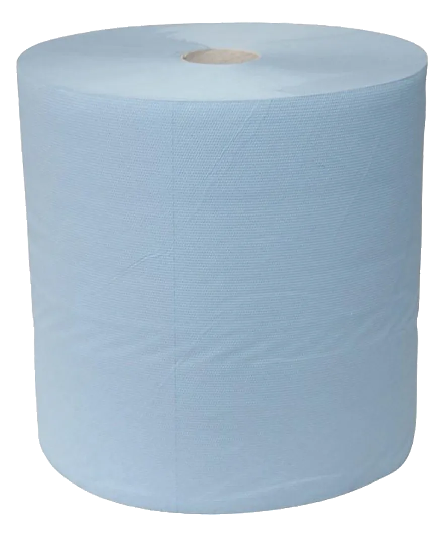 Industripapir 2-lags blå 38cm × 380m