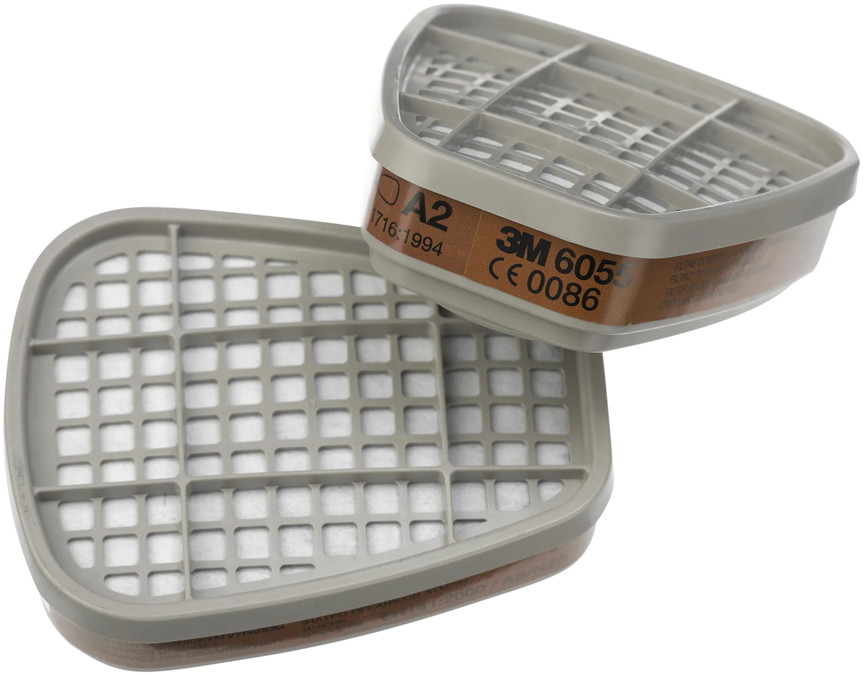 Filter A2 mot organiske damper, 6055, pakke à 2 stk