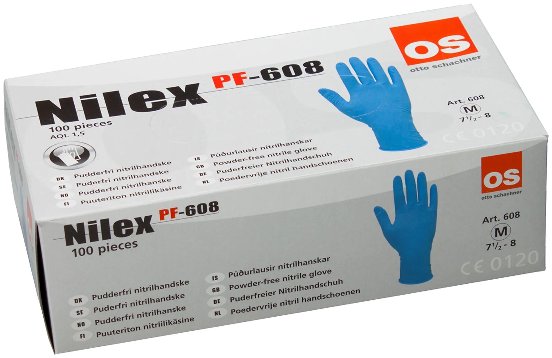 Nilex engangshanske nitril pudderfri 608-9 pk/100
