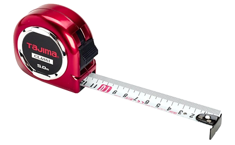 Hi-Lock båndmål rød kl.1 25 mm×5 mtr