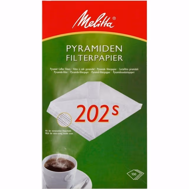 Melitta Kaffefilter 202 100pakning 5dfpX100stk