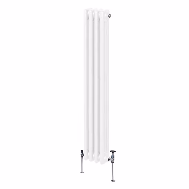 Tradisjonell vertikal radiator med 3 søyler – 1500 x 202 mm – Hvit