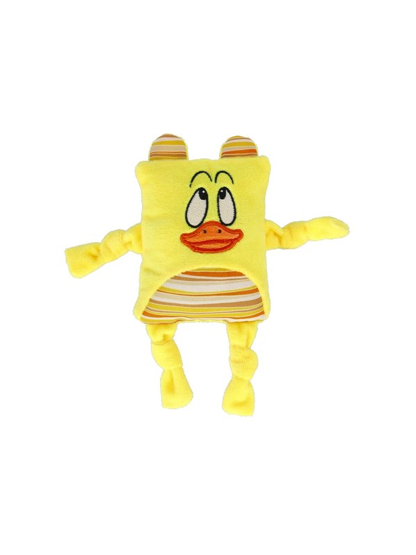 Dogman Gul Ducke Plutt Pipende Plysj Hundeleke 20cm