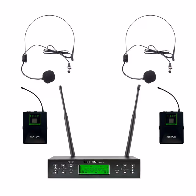 Renton Pro Trådløst Headset (2 kanaler)