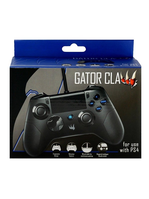 Orb Gator Claw - Black - Wired Controller - Sony PlayStation 4