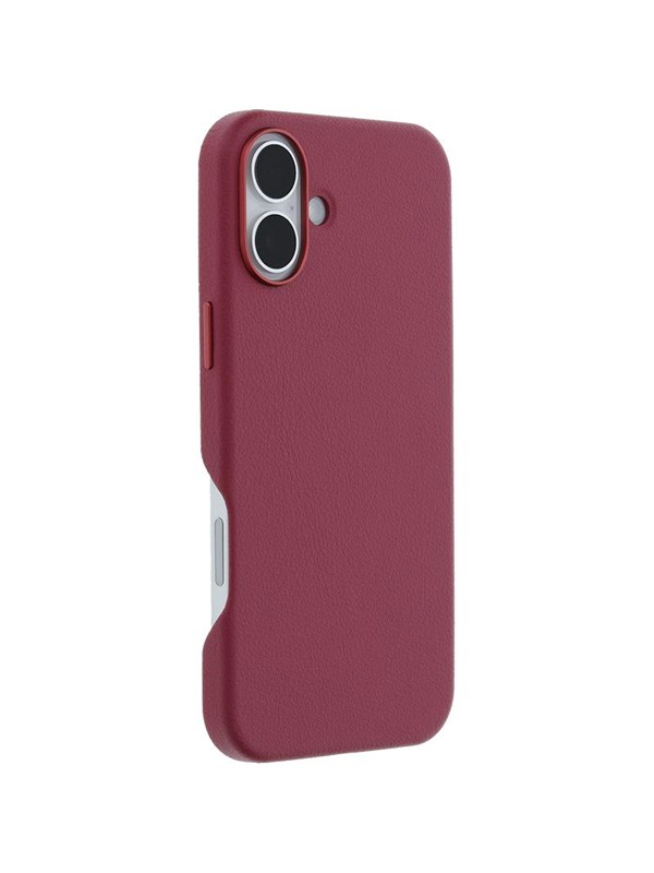 OtterBox Symmetry Cactus Leather Apple iPhone 16 Plus Maroon Bells - red