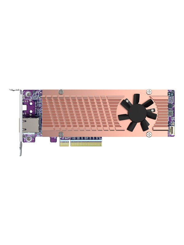 QNAP QM2-2P410G1T - storage controller - PCIe 4.0 x4 (NVMe) - PCIe 4.0 x8