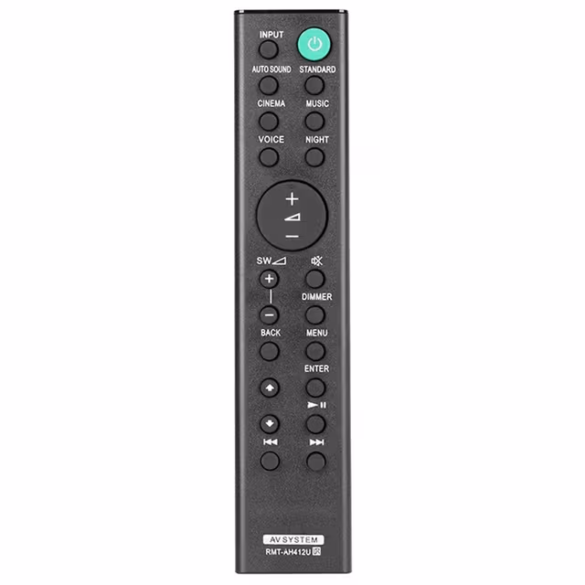 Erstatning fjernkontroll for RMT-AH412U for Sony Soundbar