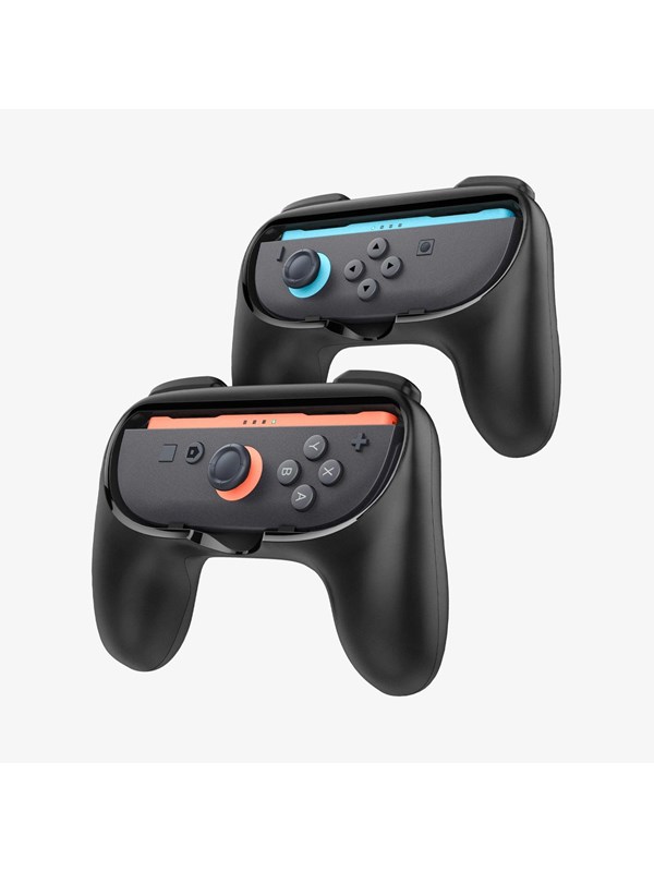 Spigen Joy-Con Grip NS100 - black - Nintendo Switch 2 - Tilbehør til spillkonsoll