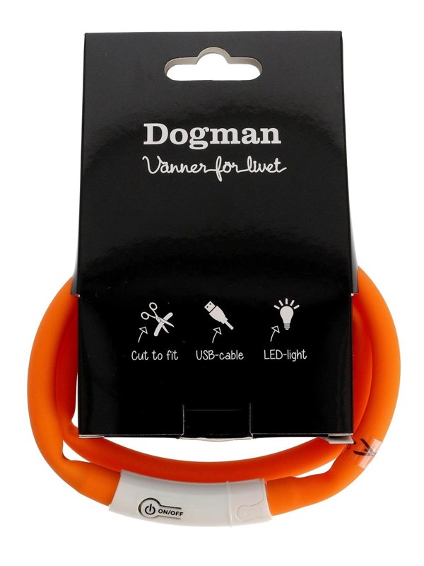 Dogman LED-ring silikon Orange