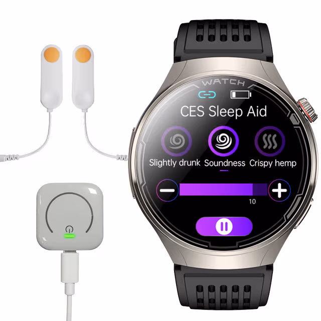 Smartklokke med EKG, Bluetooth-anrop og helseovervåking Sølv