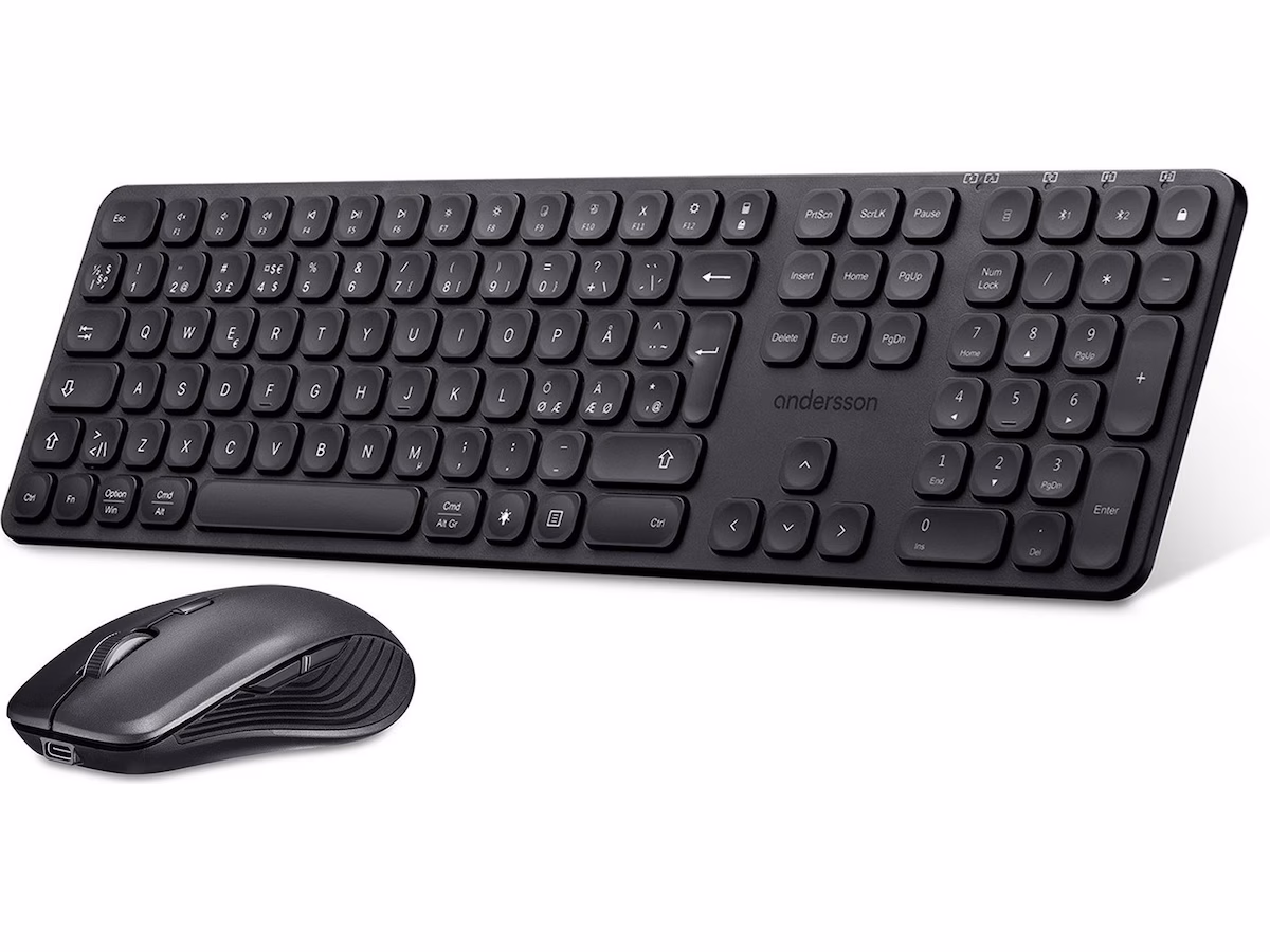Andersson WSK-M3000 trådløs Tastatur og mus (sort)
