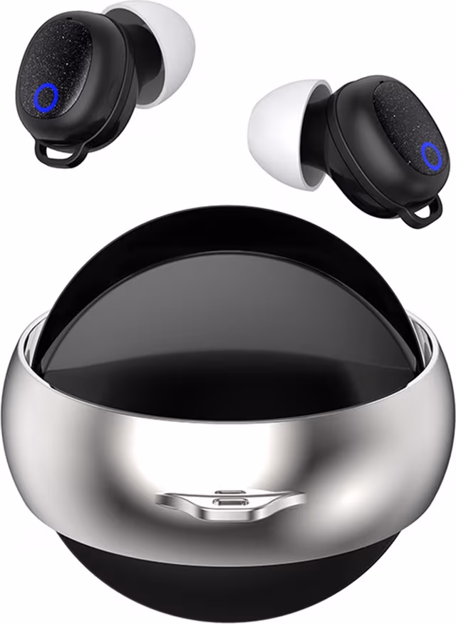 Trådløse hodetelefoner med Bluetooth IPX7 støydempende øretelefoner for søvn - svart