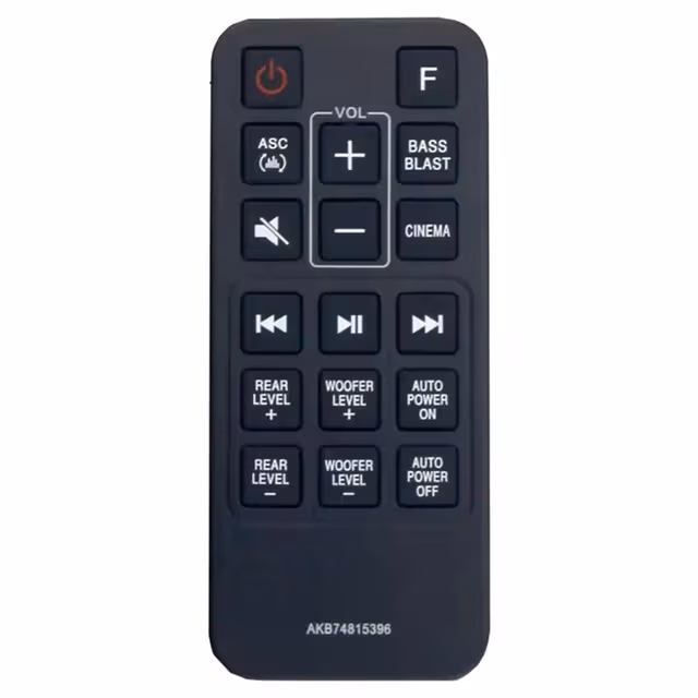 Erstatning fjernkontroll for AKB74815396 for LG Soundbar