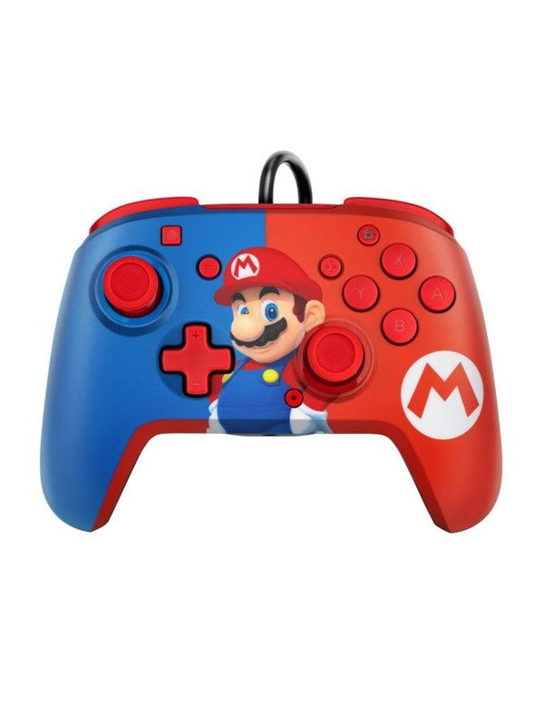 PDP Faceoff Deluxe+ Audio Wired Controller - Mario - Wired Controller