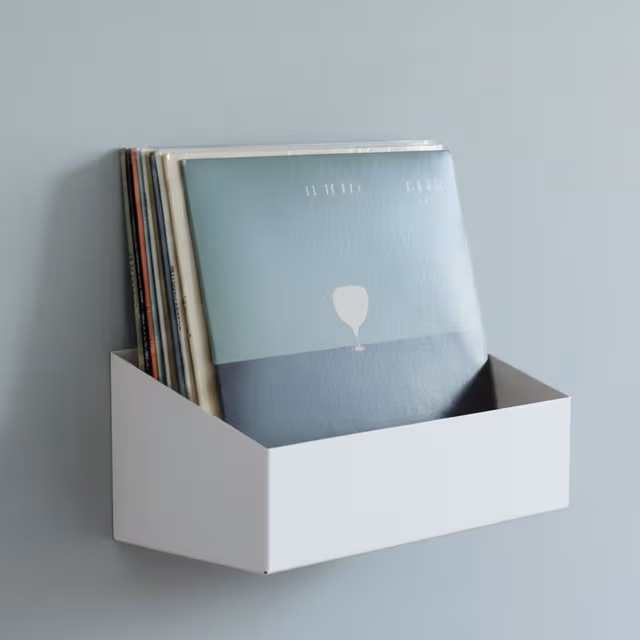 Studio 57 Vinyl Vegghylle Medium (hvit)