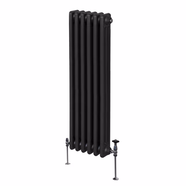 Tradisjonell vertikal radiator med 3 søyler – 1500 x 292 mm – Svart