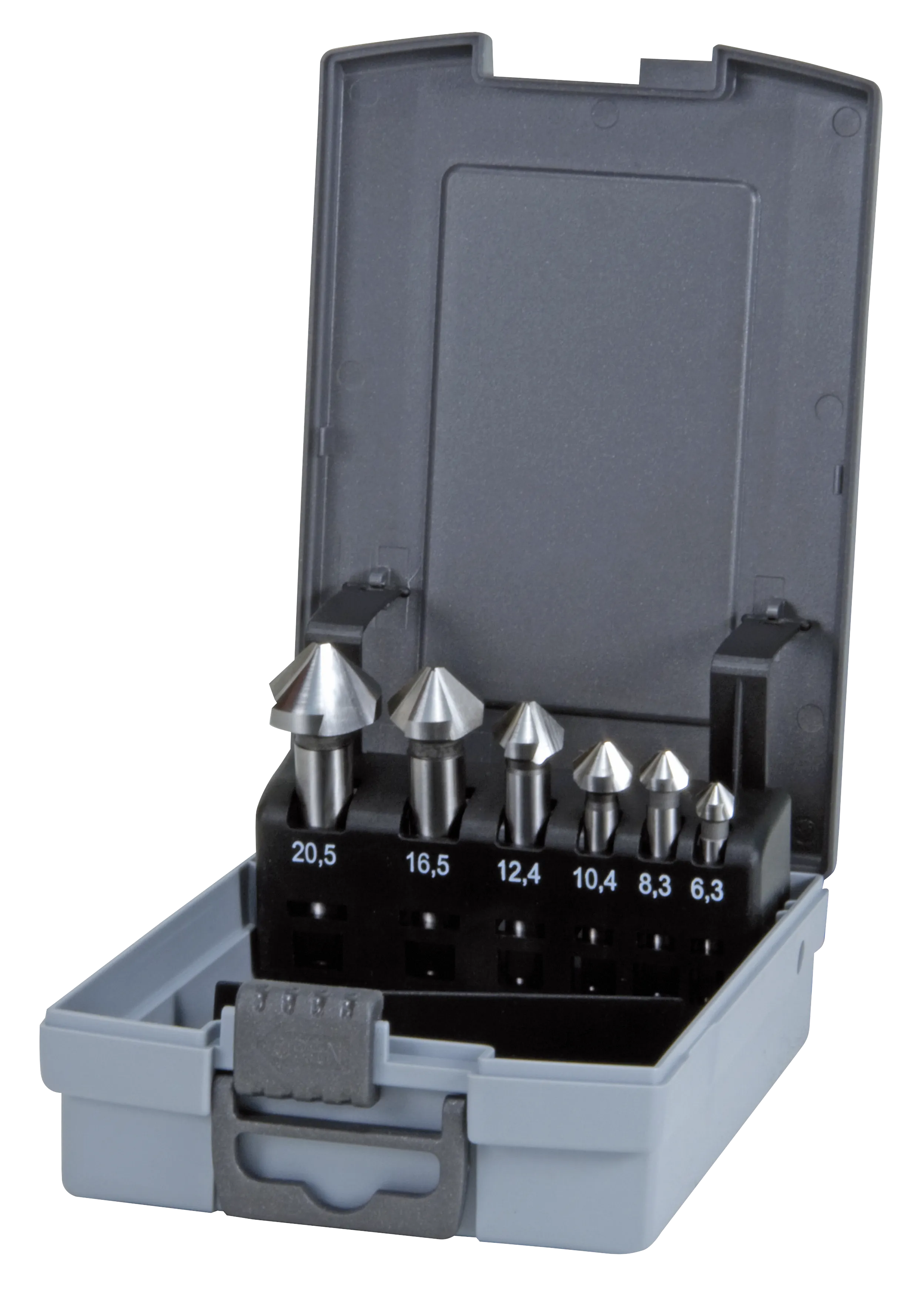 Senkersett HSS-Co5 6,3-20,5 mm plast