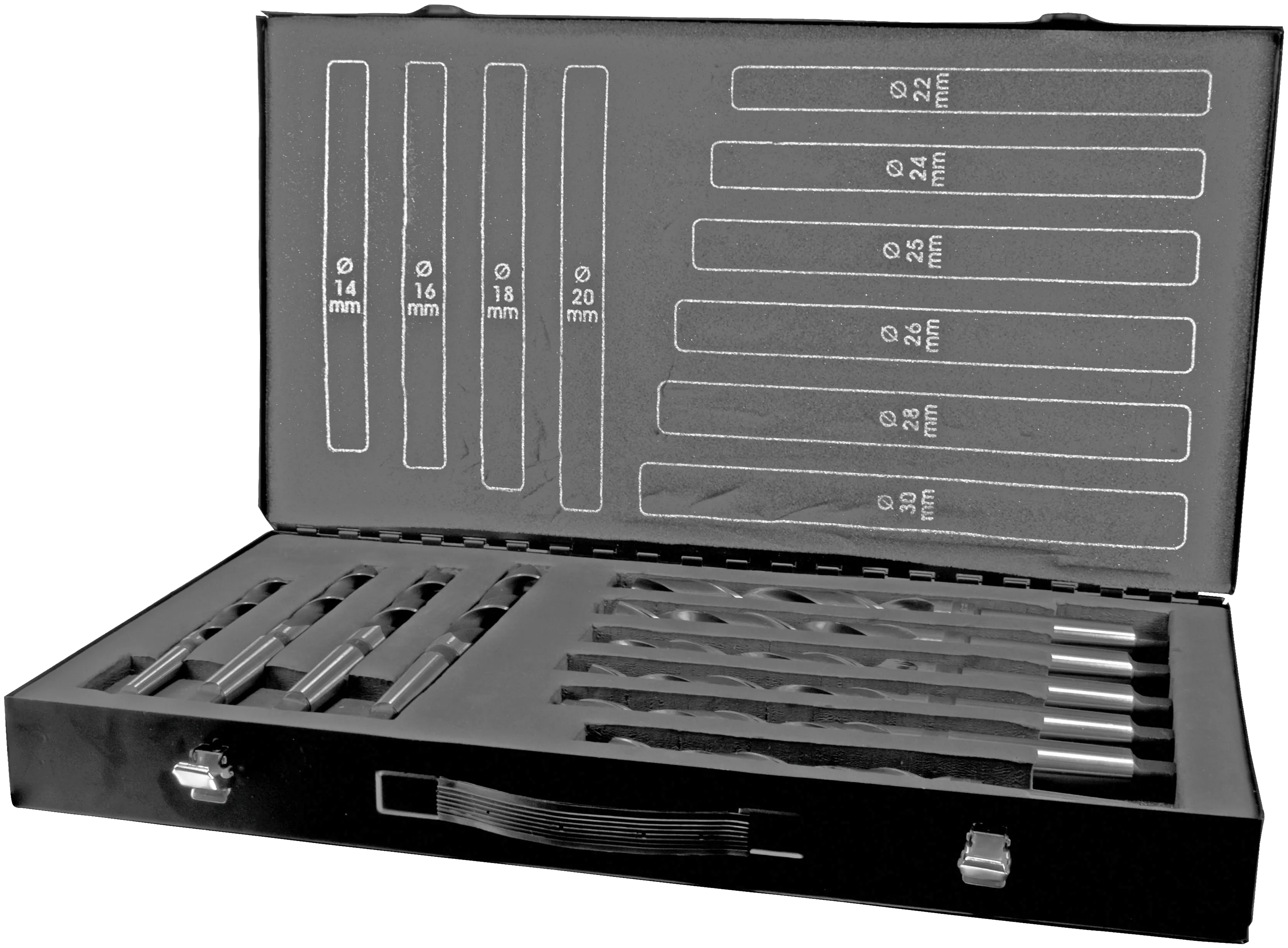 Borsett HSS DIN 345 konus Terrax 14 - 30 mm, 10 deler