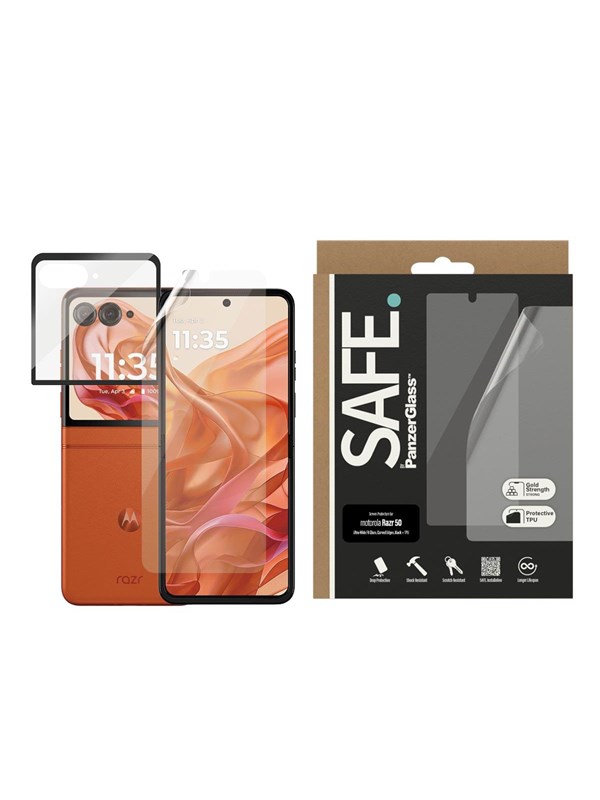 SAFE by PanzerGlass Screen Protector Motorola Razr 50 | Glass & Film