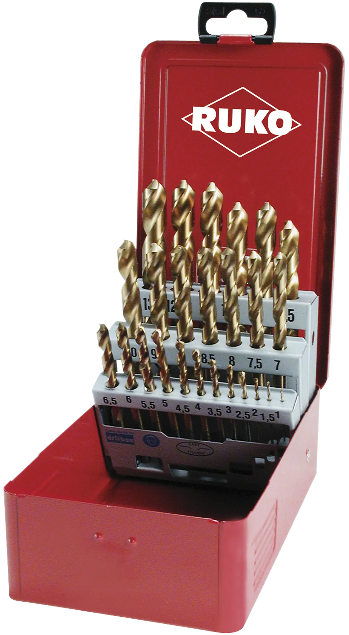 Spiralborsett HSSG TiN 1-13×0,5 mm st