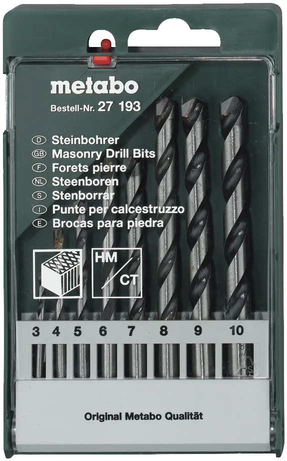 Steinbor HM-belagt sortiment 3-10 mm