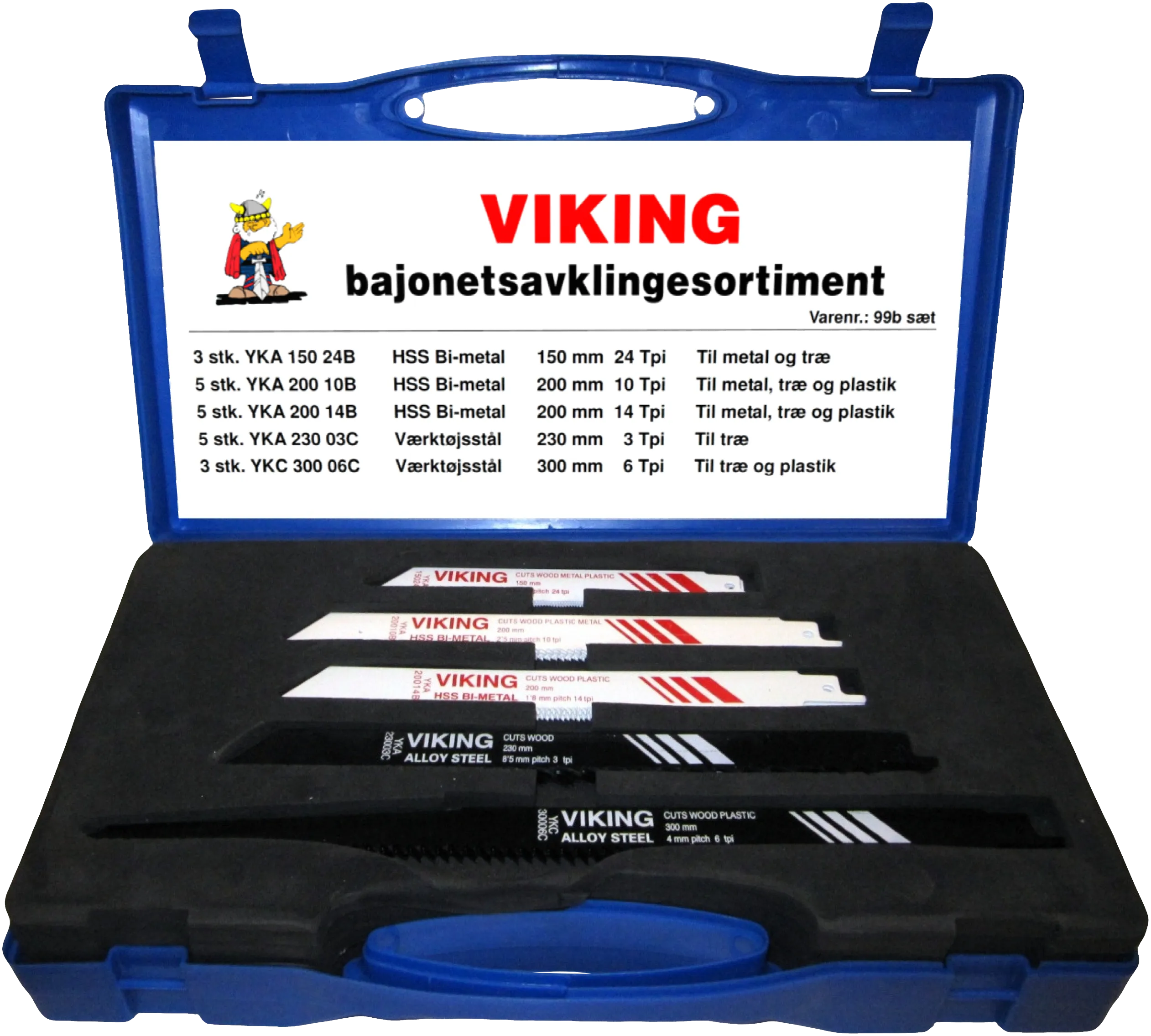 Viking bajonettsagblader sett à 21