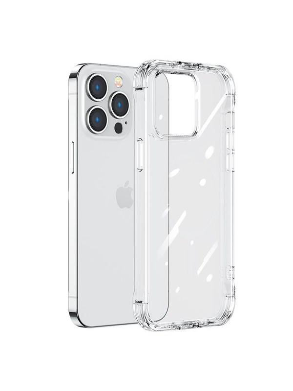 Joyroom Defender Series Case Cover for iPhone 14 Pro Armored Hook Cover Stand Clear (JR-14H2)