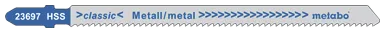 Stikksagblad til metall 106mm HSS 2,0mm pk/5