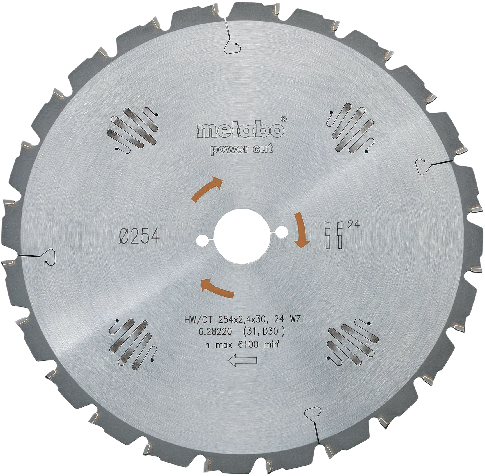 Sirkelsagblad for tre 254×2,4×30mm HW/CT Z24 WZ